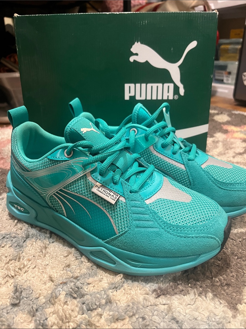 Puma Teal Athletic Sneakers